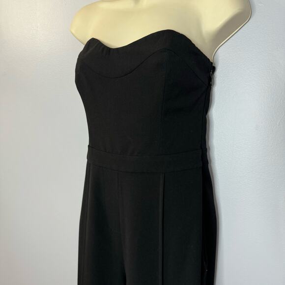 LPA Black Sweetheart Neckline Jumpsuit Elegant Preppy Black Women's M - Picture 5 of 12